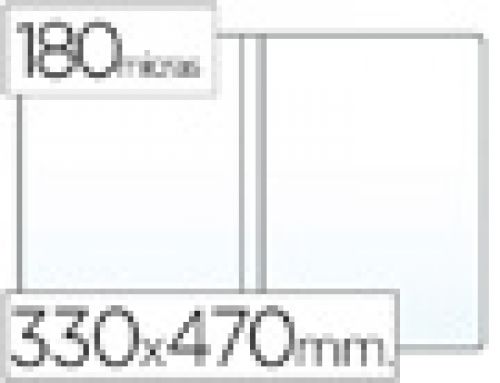 Bolsa portacarnet folio dupla 180 microns pvc transparente , Q-connect , 6390 , 8435055093097